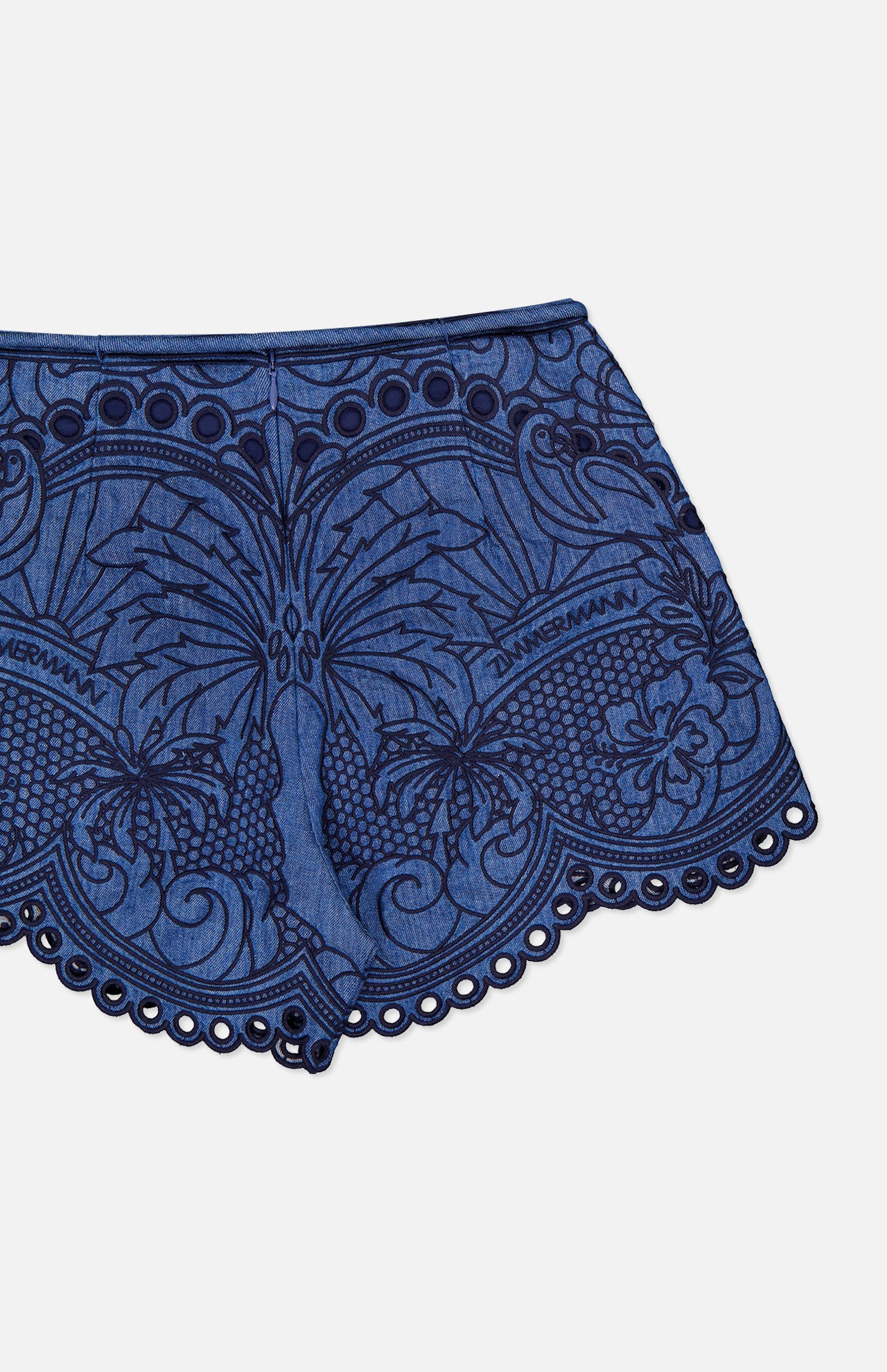 ショートパンツ Zimmermann SHORTS (2067ASS254 RWBLU) Zimmermann Women's Coco Embroidered Denim Short | A.K. Rikk's