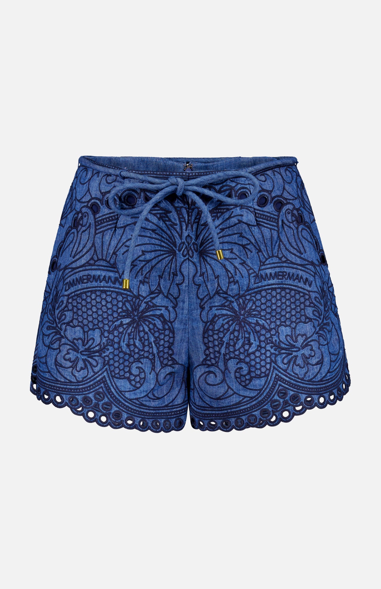 Coco Embroidered Denim Short (14678136324459)