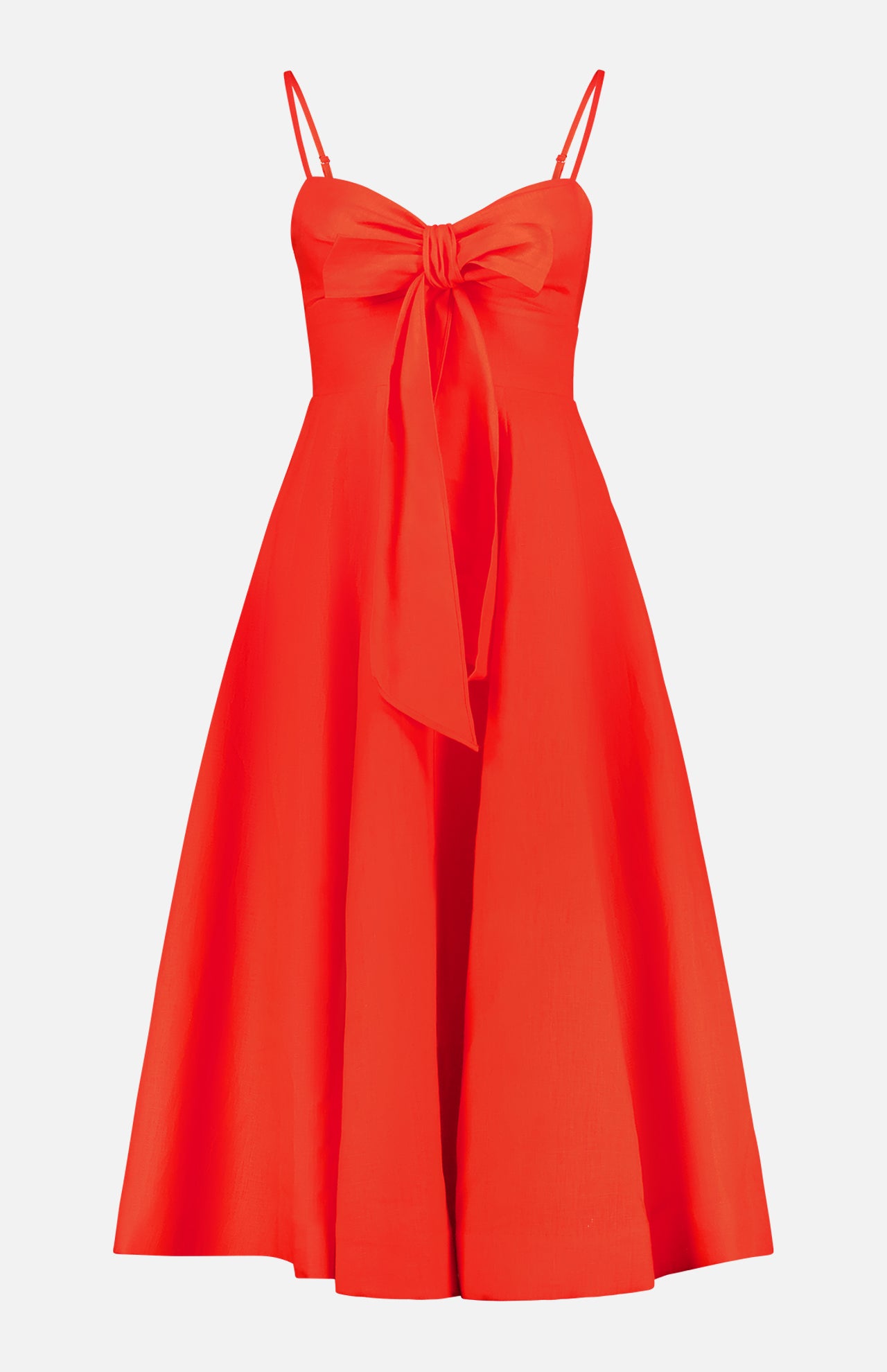 Crush Tie Front Midi Dress (7730569543795)