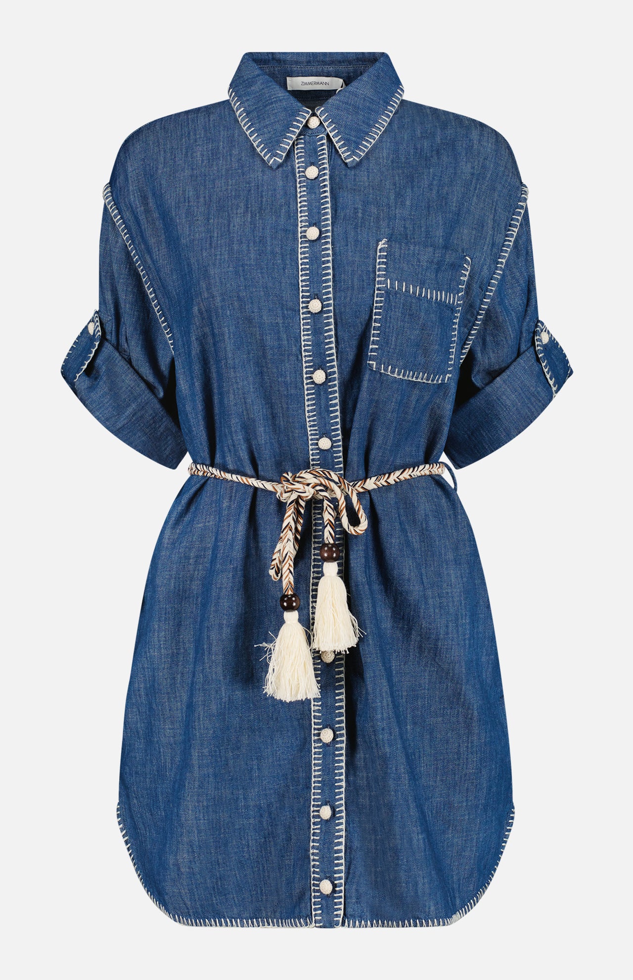 Denim Shirt Dress (7412883456115)