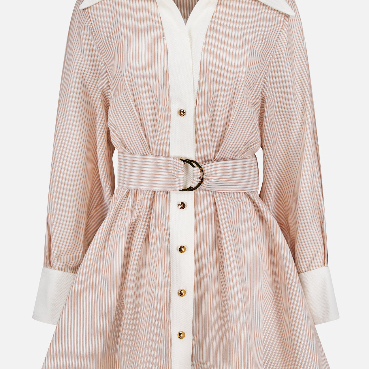 Hypnotic Striped Tuck Mini Dress (14701382238571)