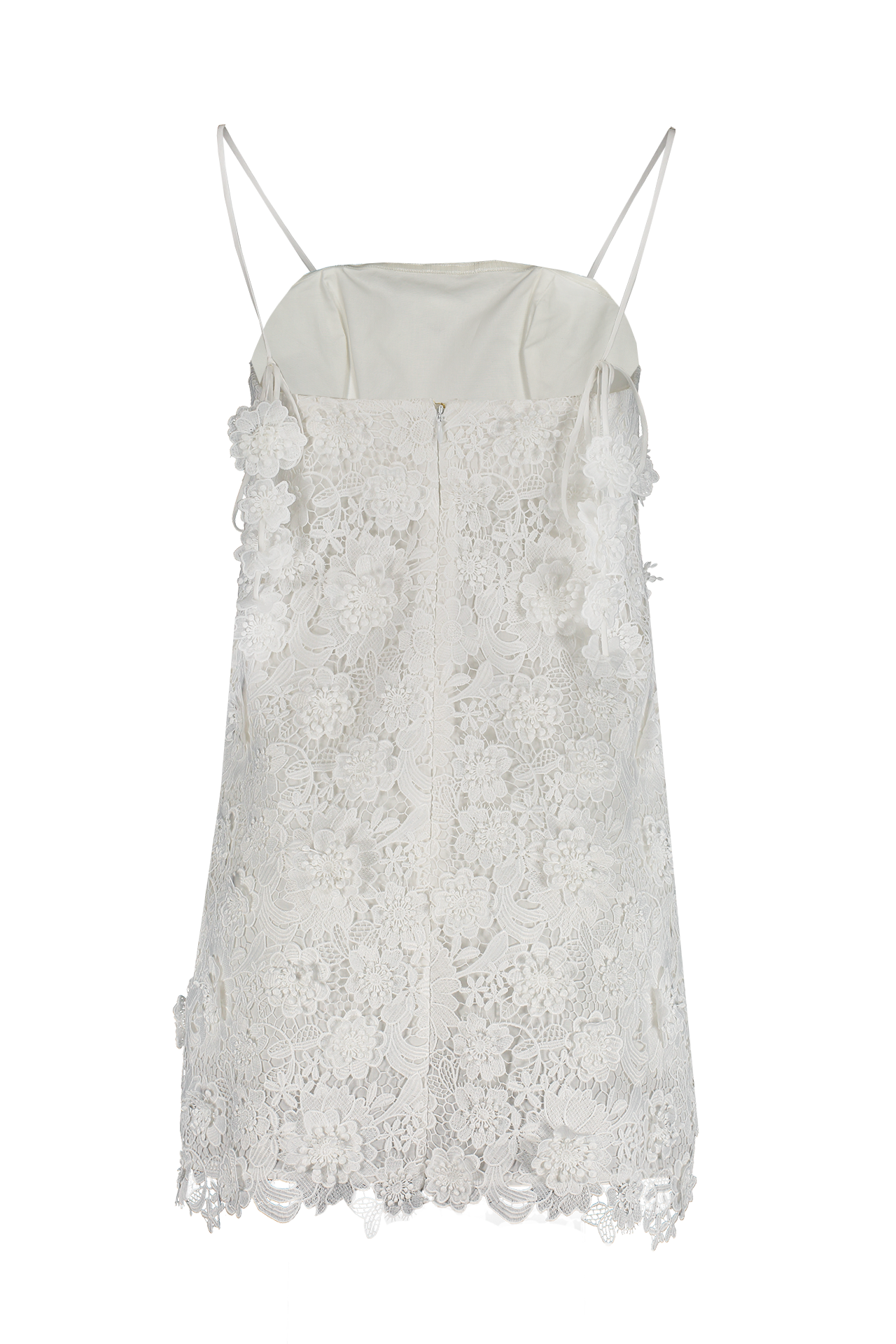 Raie Lace Flower Mini Dress (7126197403763)