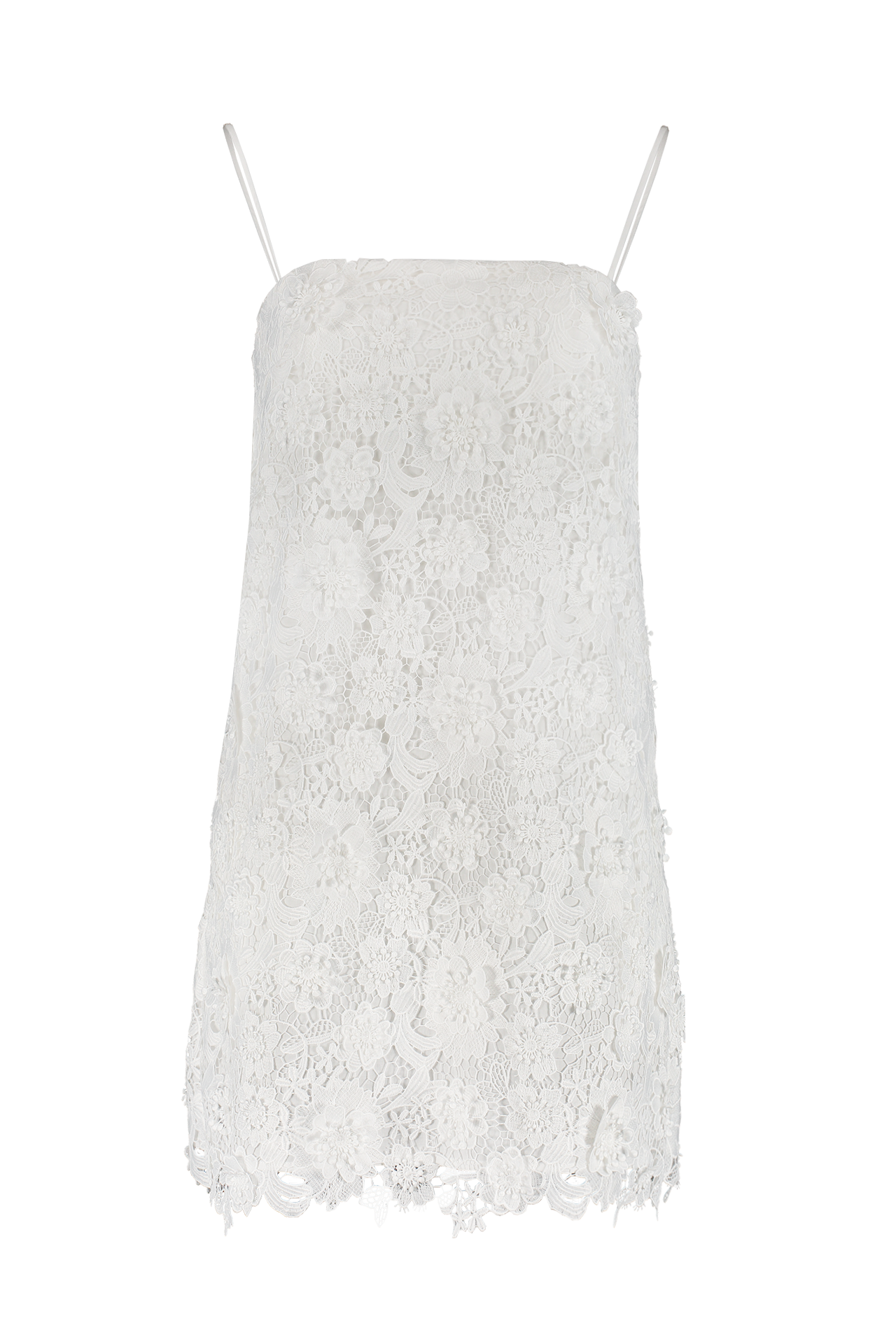 Raie Lace Flower Mini Dress (7126197403763)