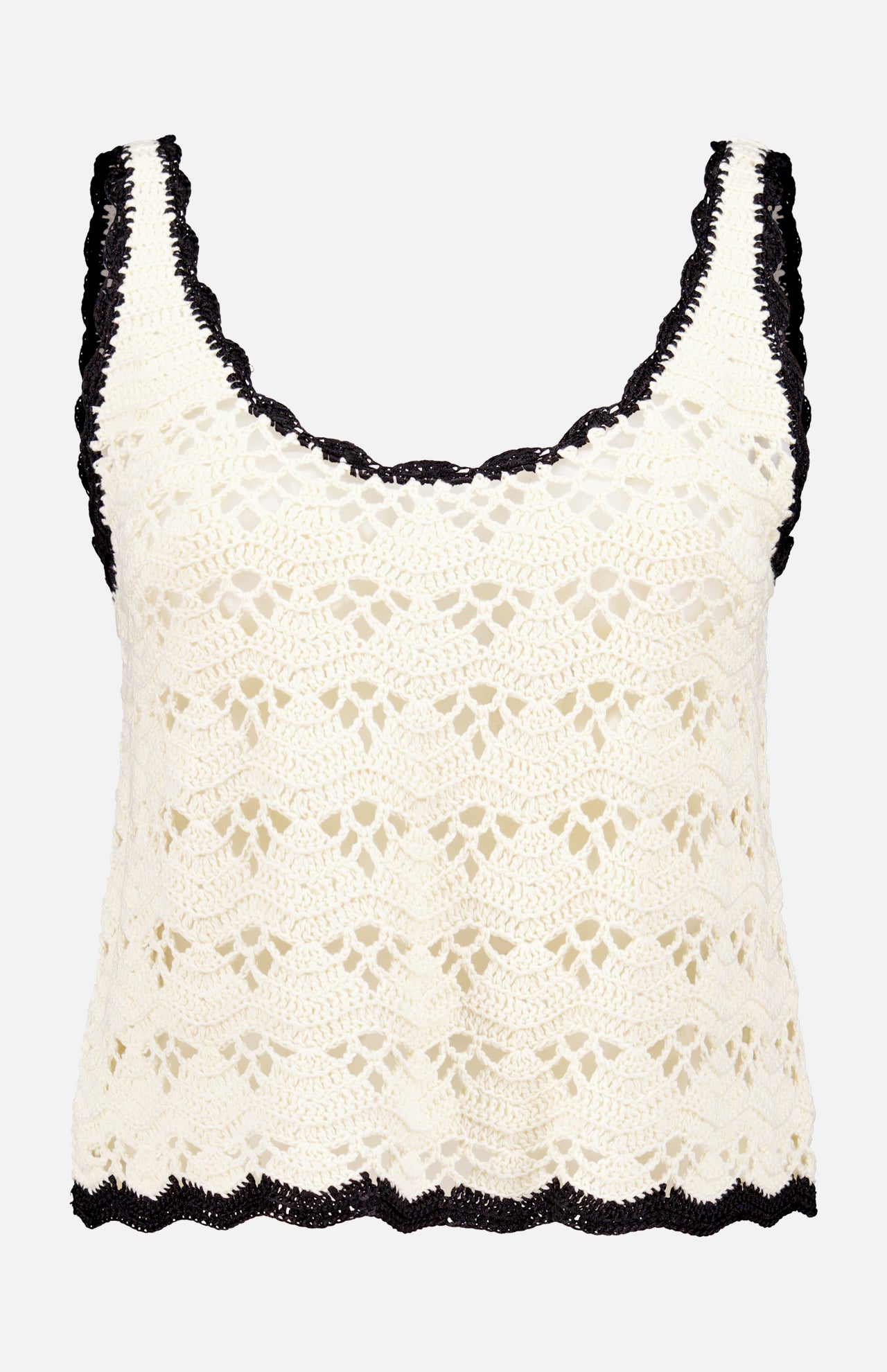 Zimmermann Women's Rhiannon Cropped Crochet Tank Top | A.K.