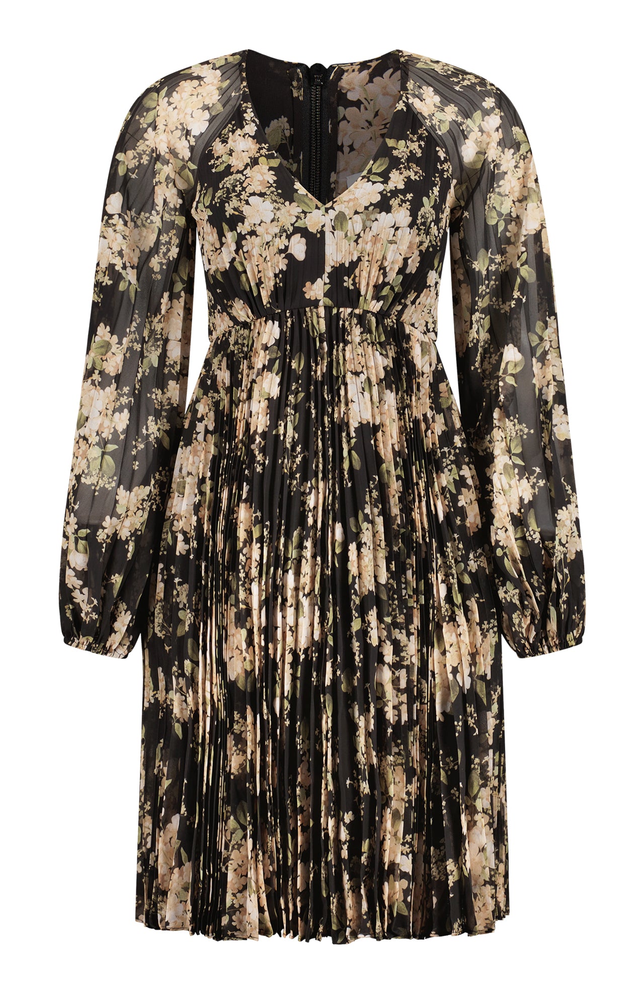 Sunray Pleated Mini Dress