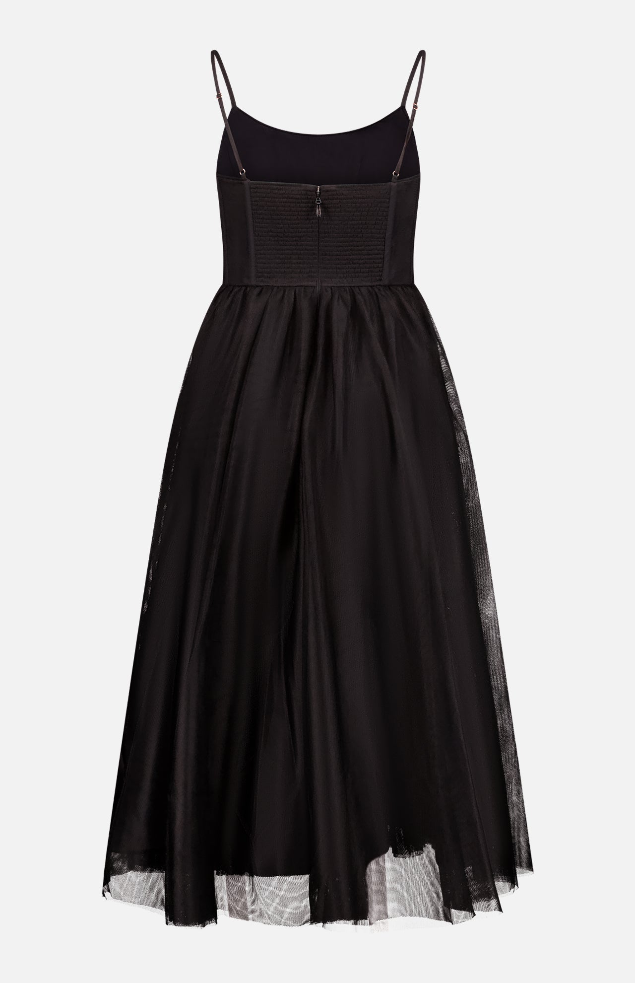 Tulle Corset Midi Dress (7730569740403)