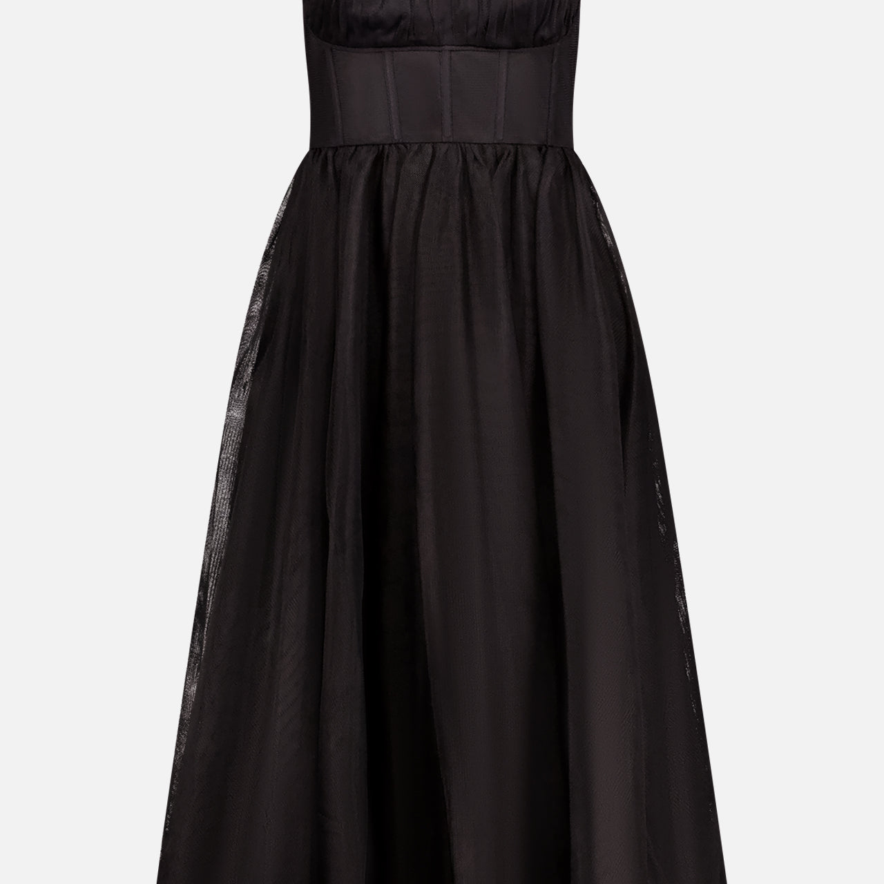 Tulle Corset Midi Dress (7730569740403)