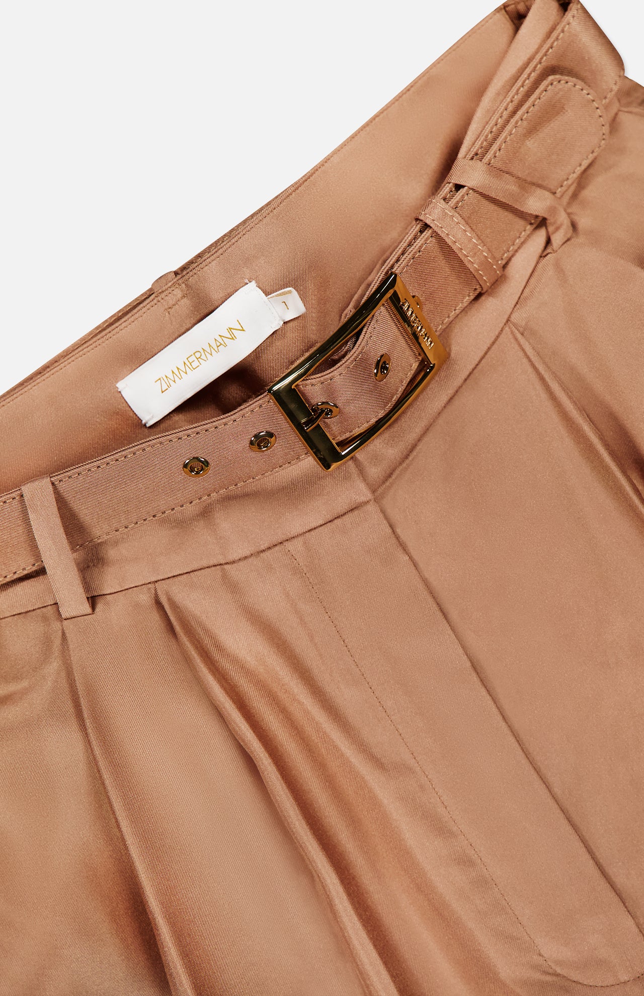 Wide Leg Shiny Silk Pants (14702068859243)