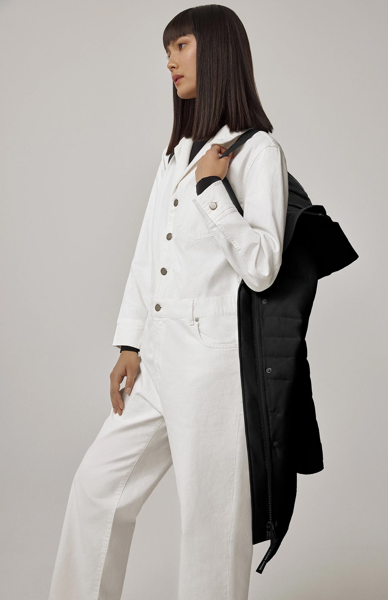 Lorette top parka white