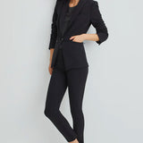 Veronica Beard Iconic Scuba Dickey Jacket Black Front Model Image (7007038996595)