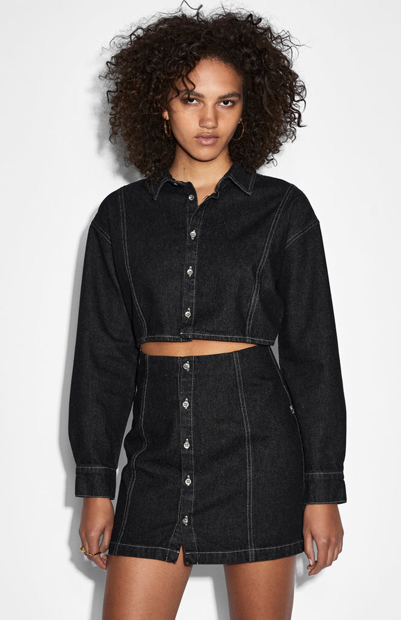 Cutout Shirt Dress (6992840523891)