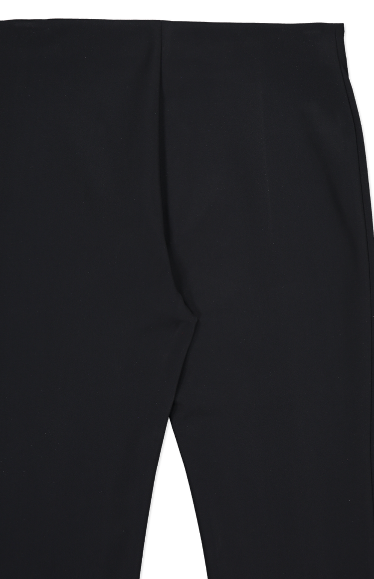 Adam Lippes Eva Flare Pant With Slit Black Back Detail Image (6990612758643)