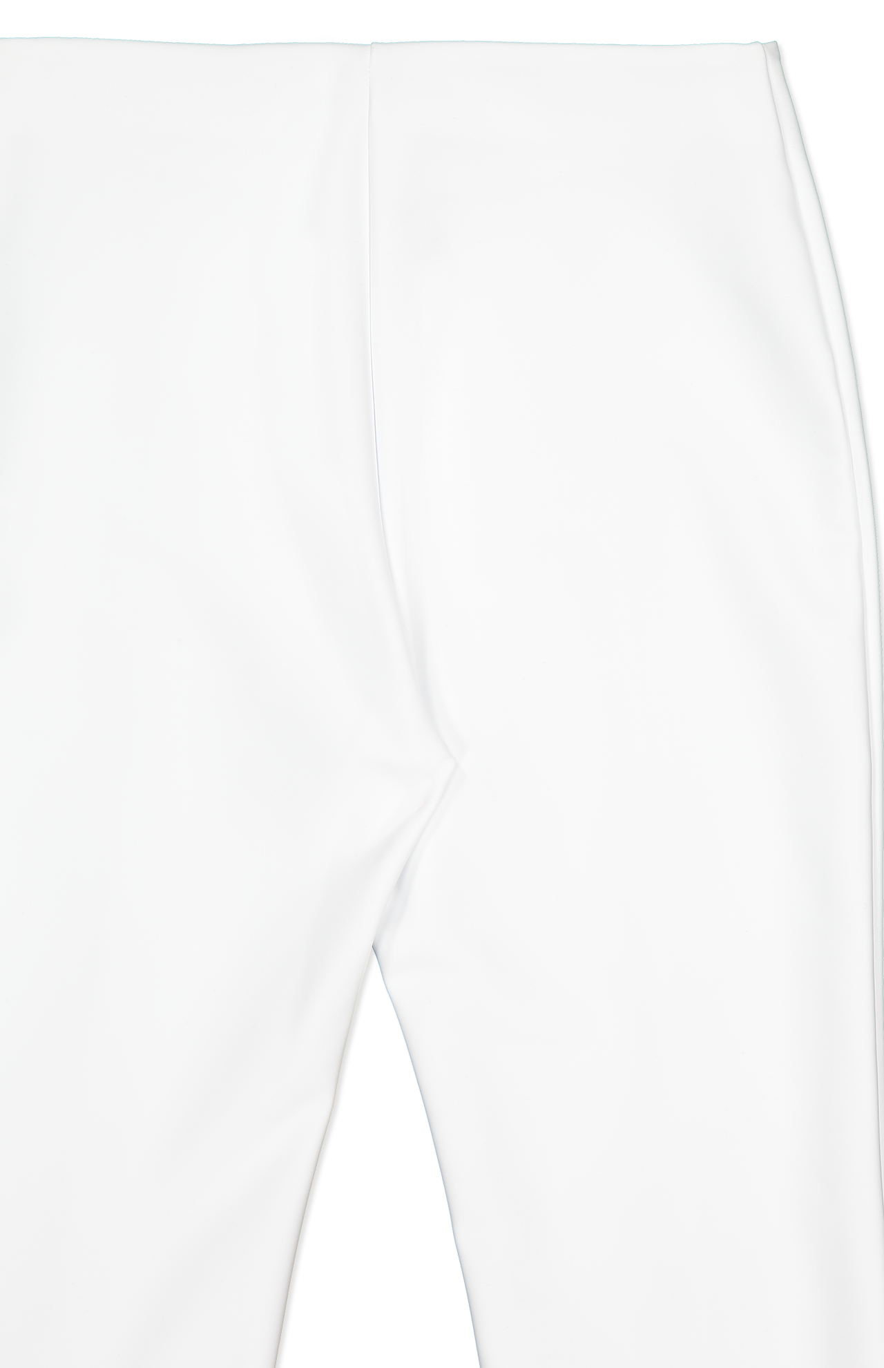 Adam Lippes Eva Flare Pant With Slit White Back Detail Image (6990613774451)