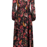 Long Sleeve Gathered Maxi Dress (6921052487795)