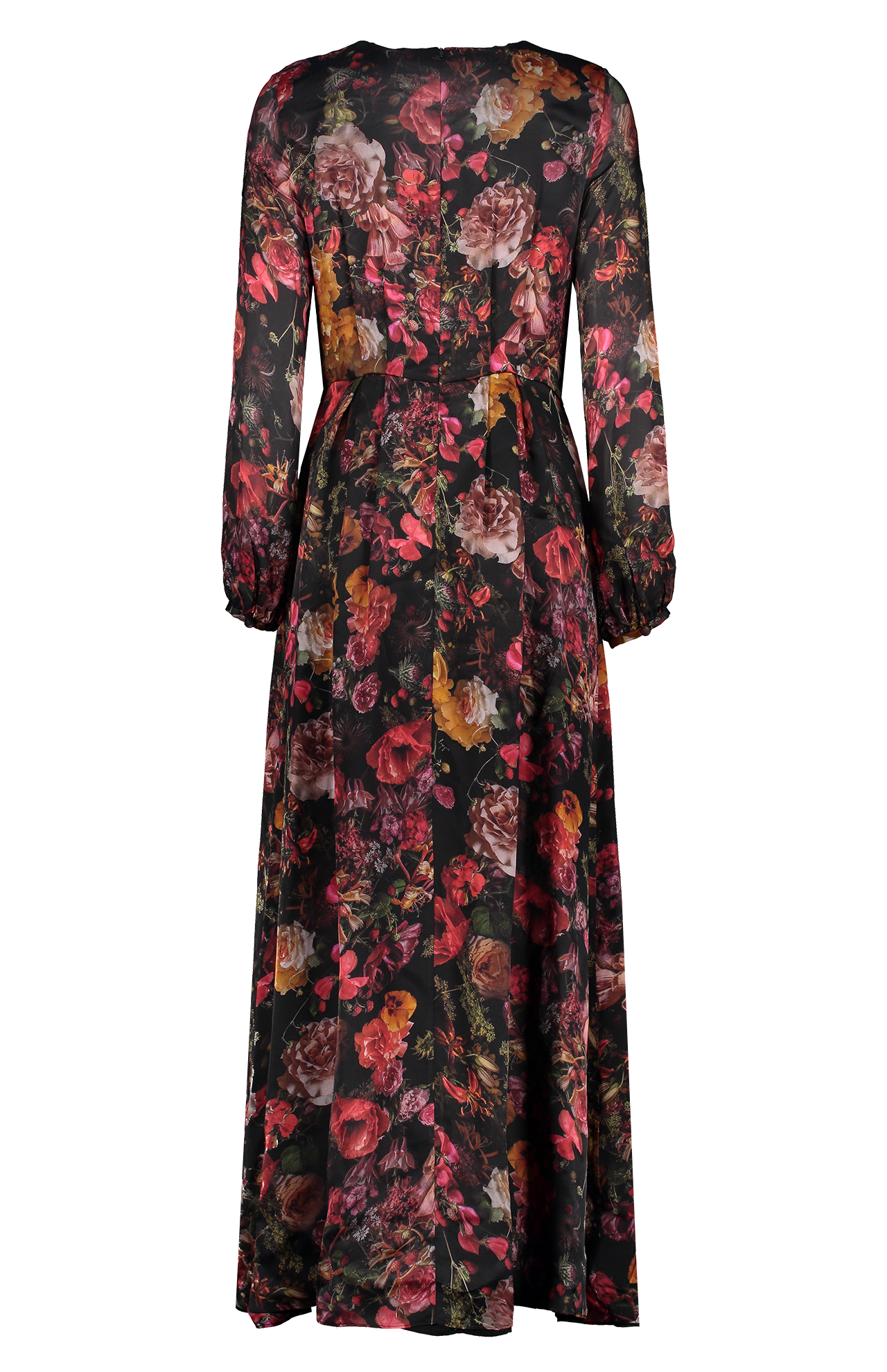 Long Sleeve Gathered Maxi Dress (6921052487795)