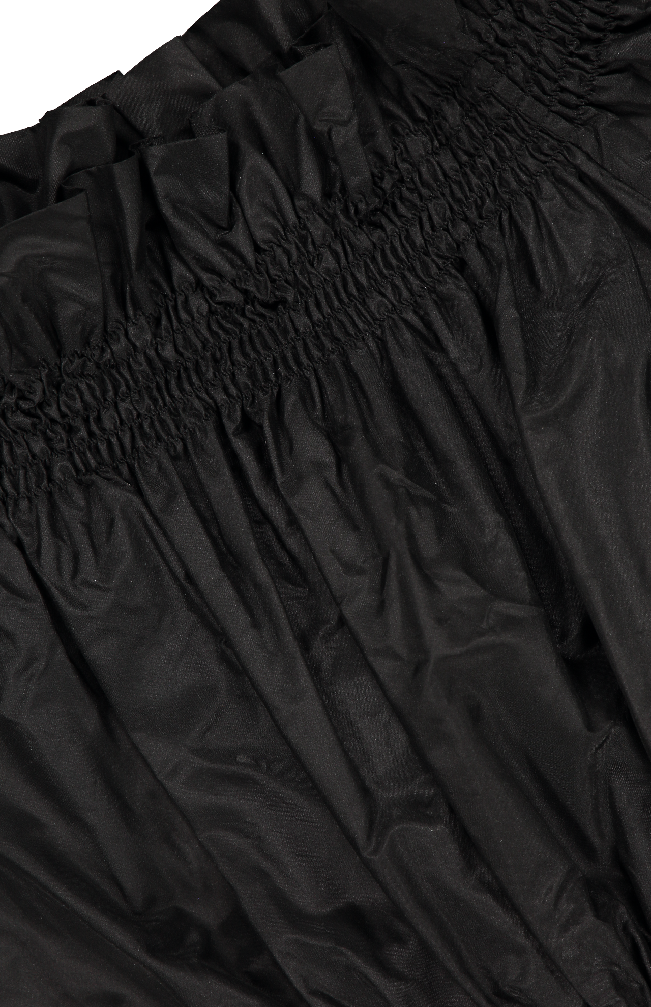 Silk Taffeta Smock Waist Top (6990553383027)