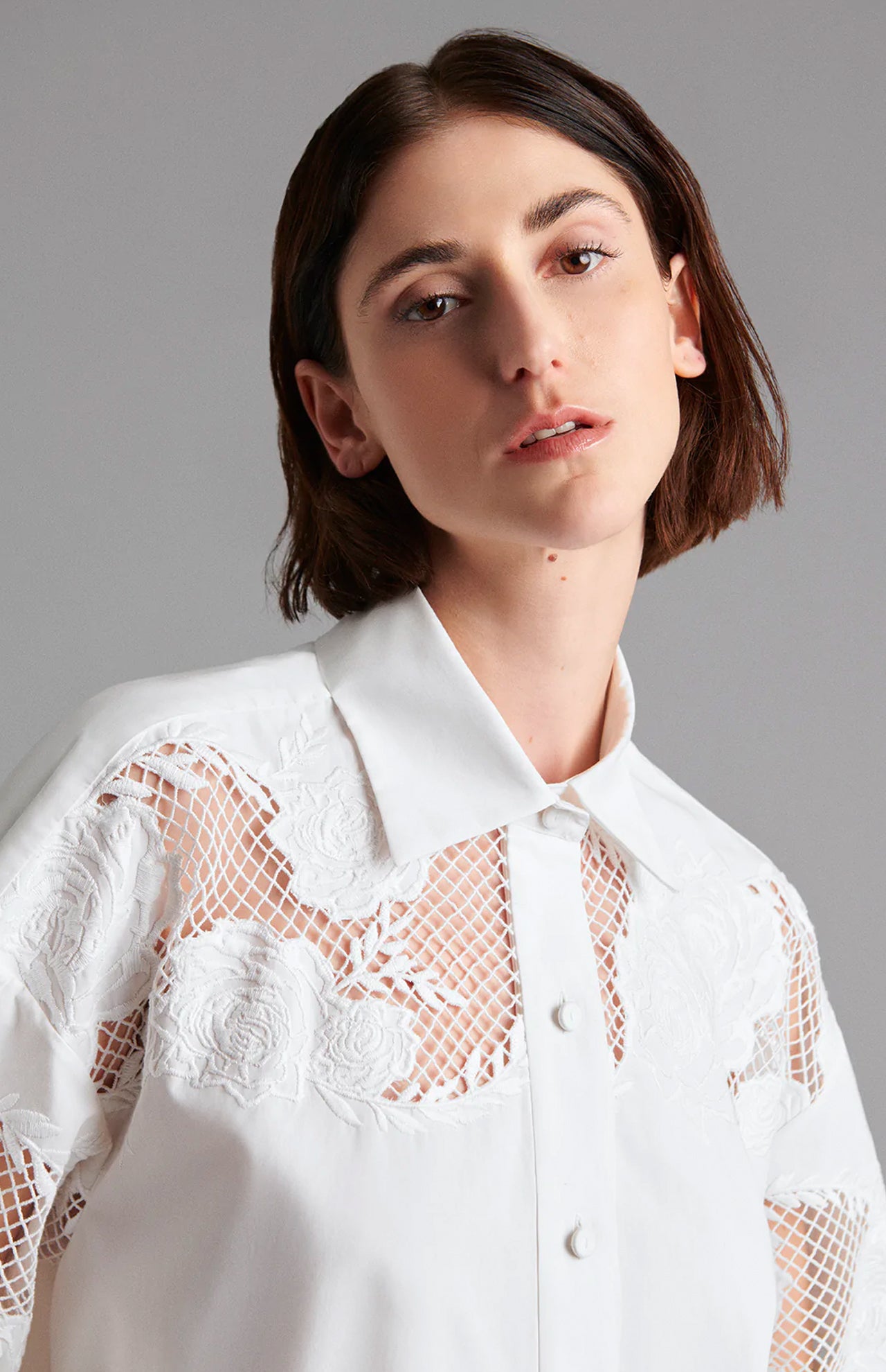 Rose Embroidered Long Sleeve Shirt (6859258822771)