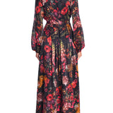 Long Sleeve Gathered Maxi Dress (6921052487795)