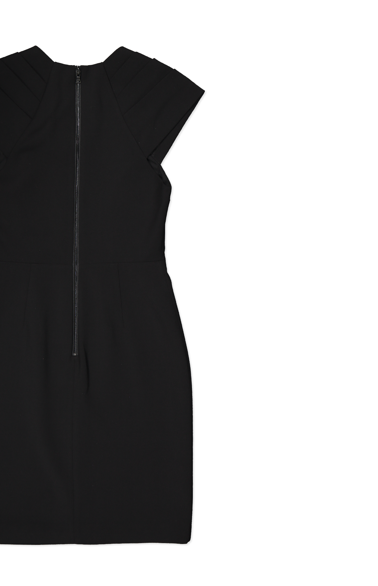 Kiro Pleated Shoulder Midi Dress (7026297667699)