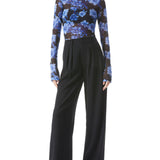 Delaina Turtleneck Mesh Top (6992143810675)