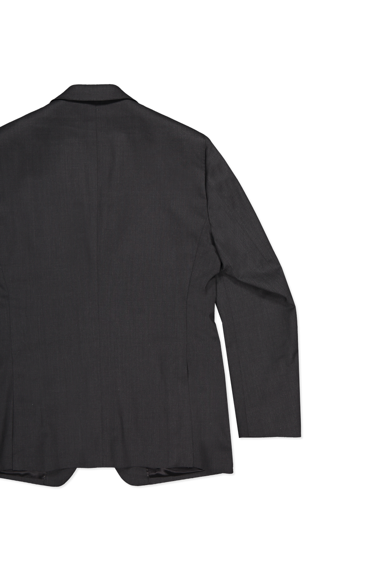 Atelier Munro Stretch Wool Suit Charcoal Back Flat Image (6998653534323)