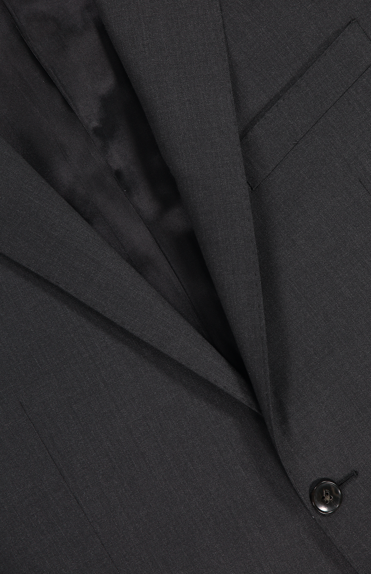 Atelier Munro Stretch Wool Suit Charcoal Collar Detail Image (6998653534323)