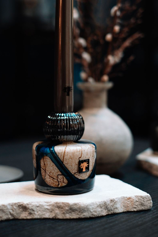 Baobab Stones Lazuli Twins Candleholder Editorial Image (6684435120243)