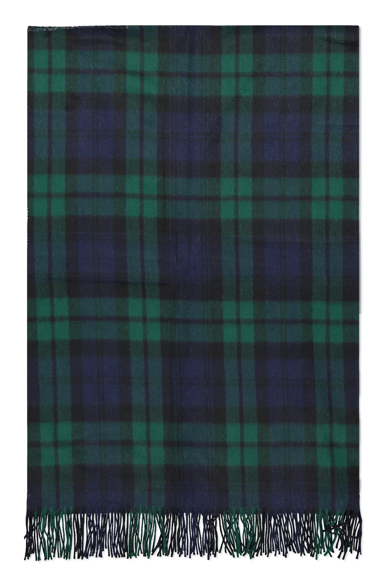 Begg And Co Jura Woven Throw Black Green Plaid Image (4667005534323)