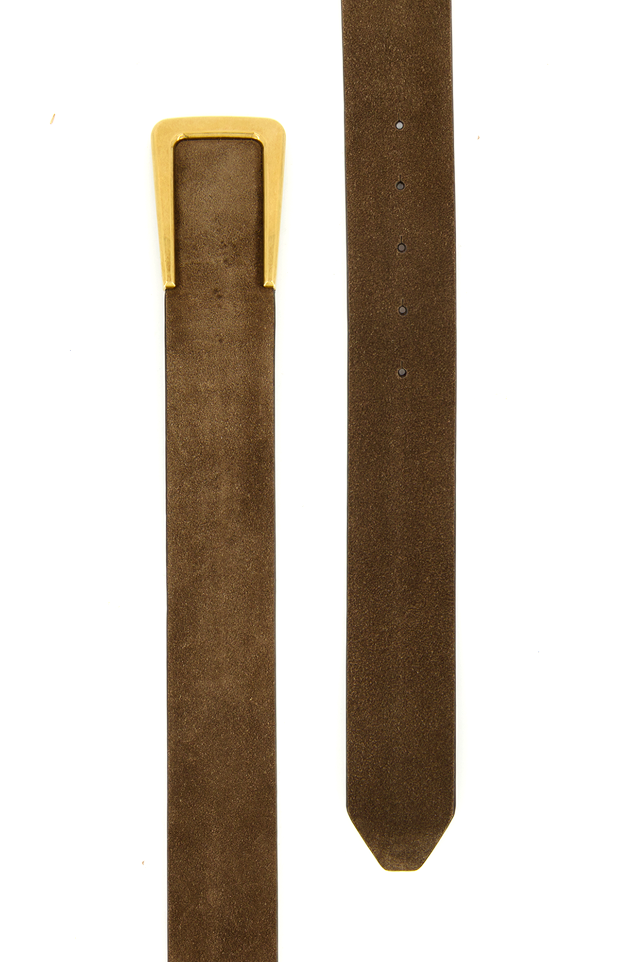 Brunello Cucinelli Leather Belt Sigaro Buckle Detail Image (7027844284531)