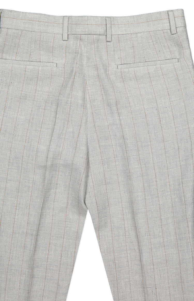 Brunello Cucinelli Single Pleat Pant Back Detail Image (7083631607923)
