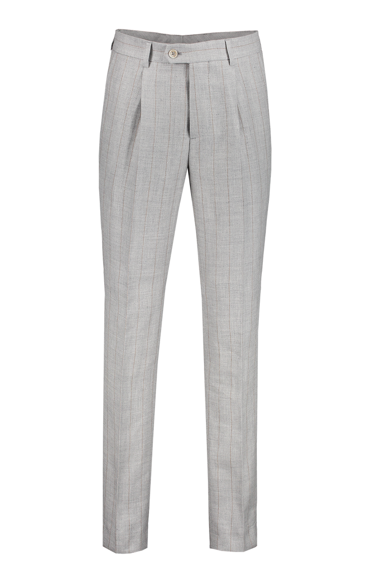 Brunello Cucinelli Single Pleat Pant Front Mannequin Image (7083631607923)