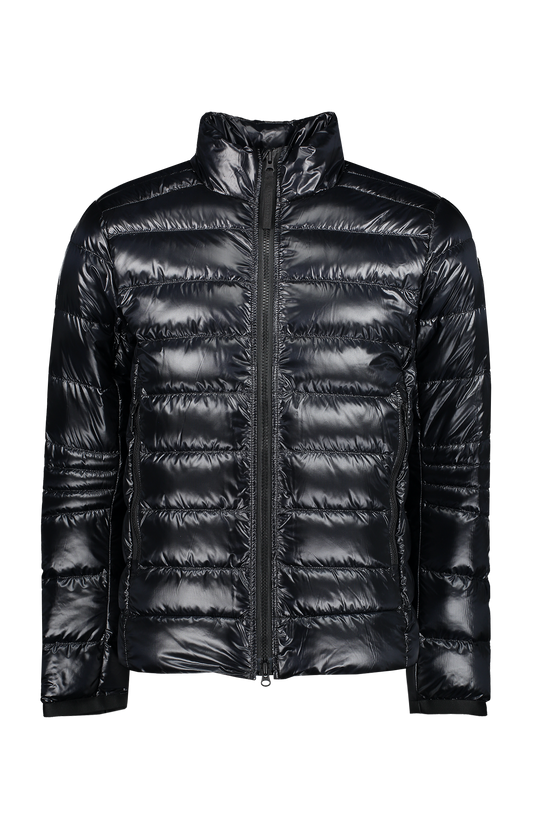 Crofton Black Disc Jacket Front Mannequin Image (6868655702131)