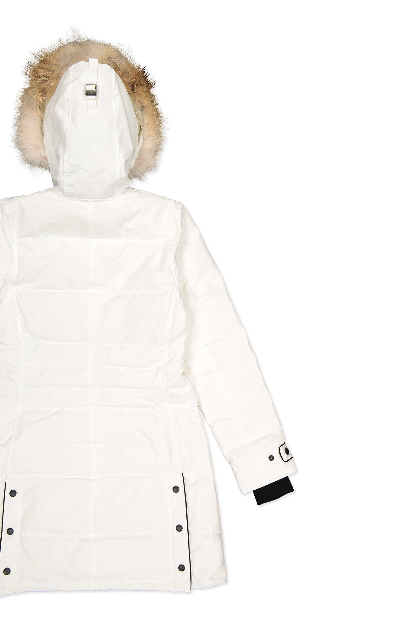 Canada Goose Lorette Parka in Star White - Back Detail Image  (6955446173811)