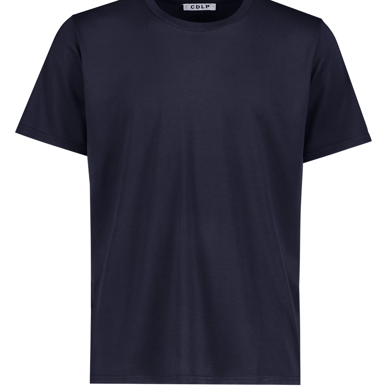 CDLP Crew Neck T-Shirt Navy Front Mannequin Image (4672740687987)