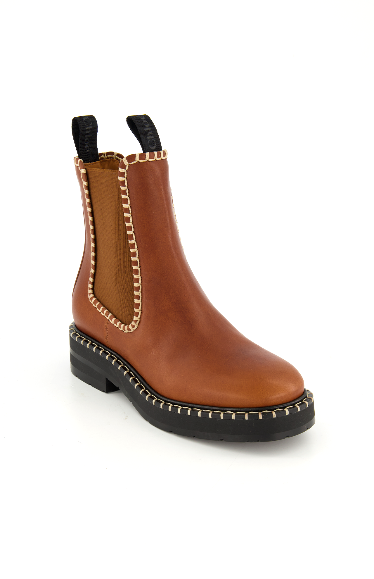 Chloe Noua Boot Ochre Delight Front Angled Image (6933115437171)