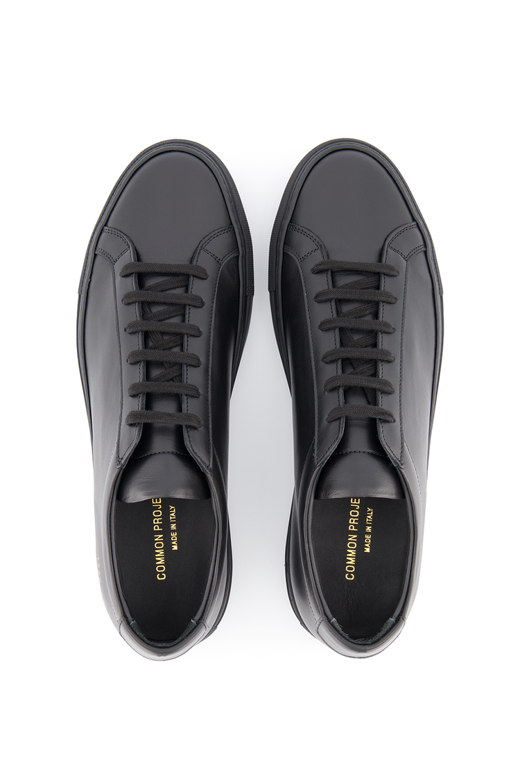 Top view image of Common Projects Original Achilles Low Sneaker Leather Black (600678727691)