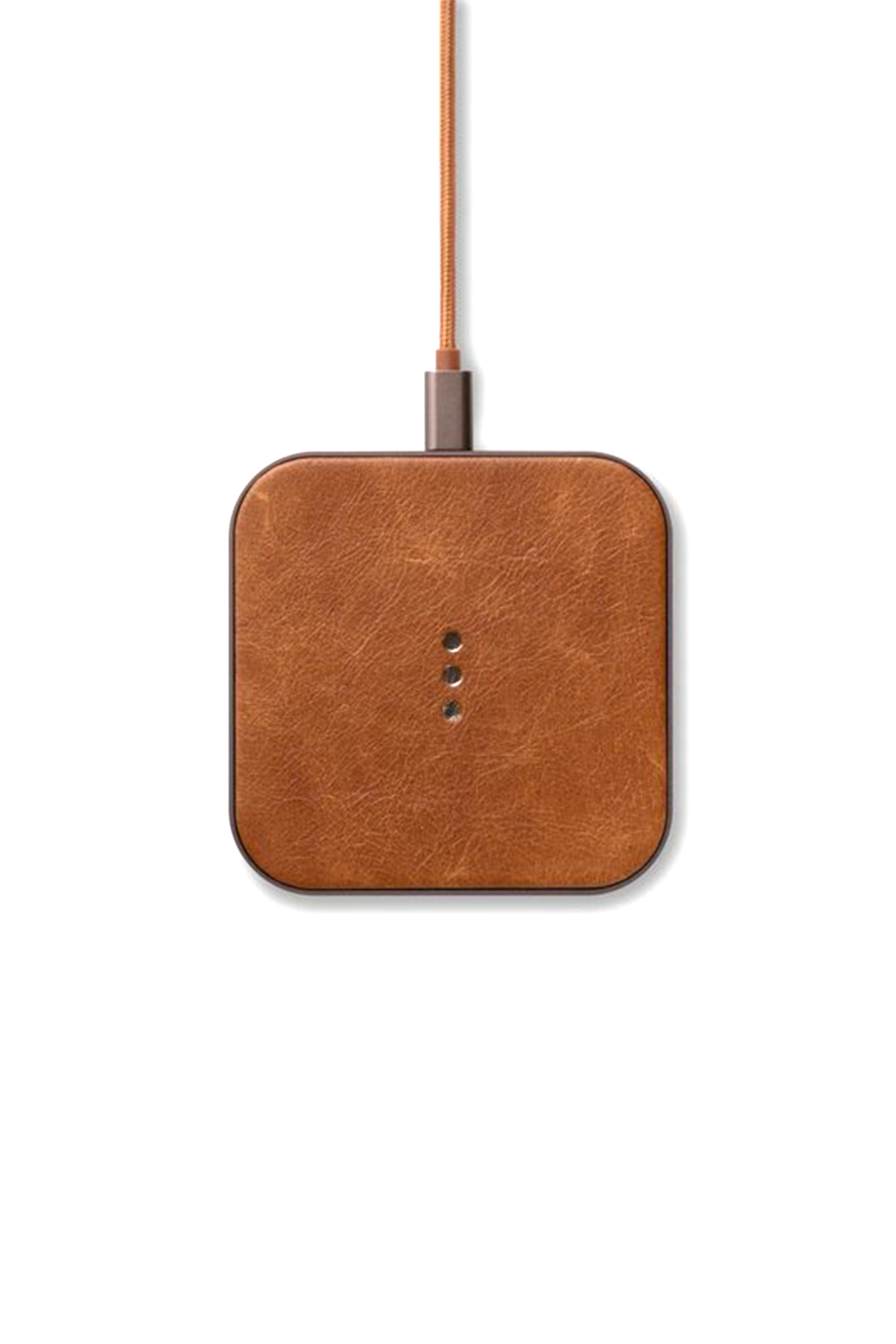 Courant CATCH:1 Wireless Charging Output Brown Front Image (6604412813427)