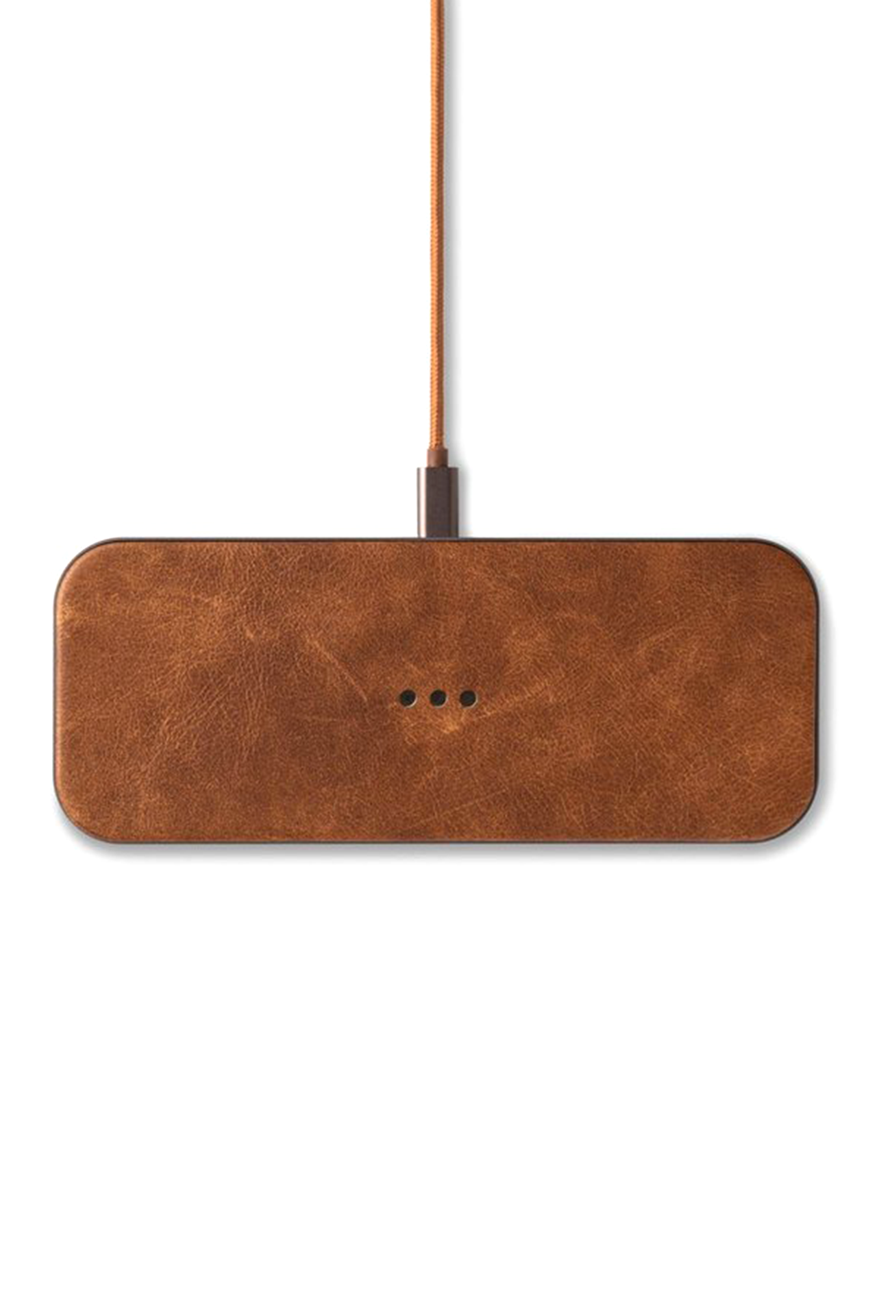 CATCH:2 Multi-Device Wireless Charging Brown Top Down Image (6604412846195)
