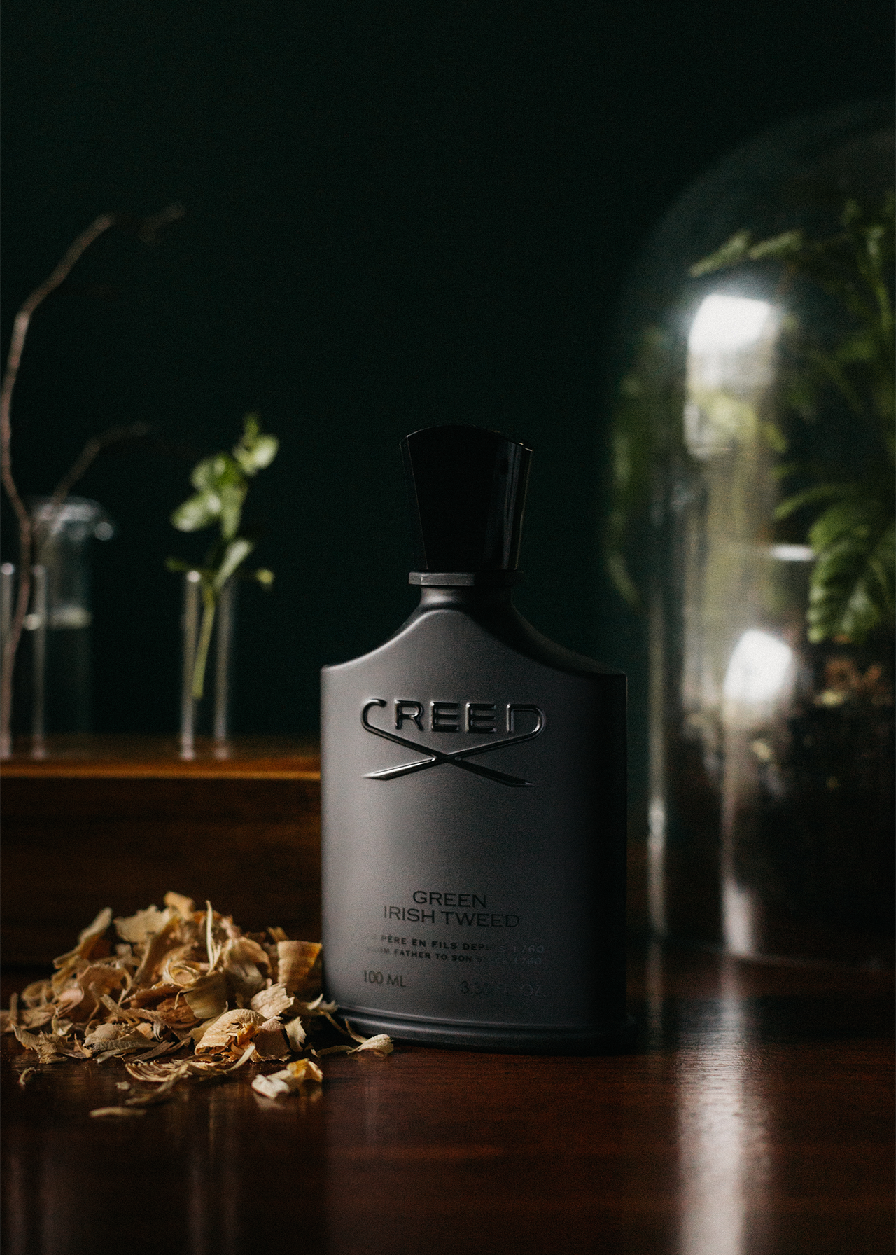 Creed Green Irish Tweed 100ml Fragrance Editorial Image (1750615916659)