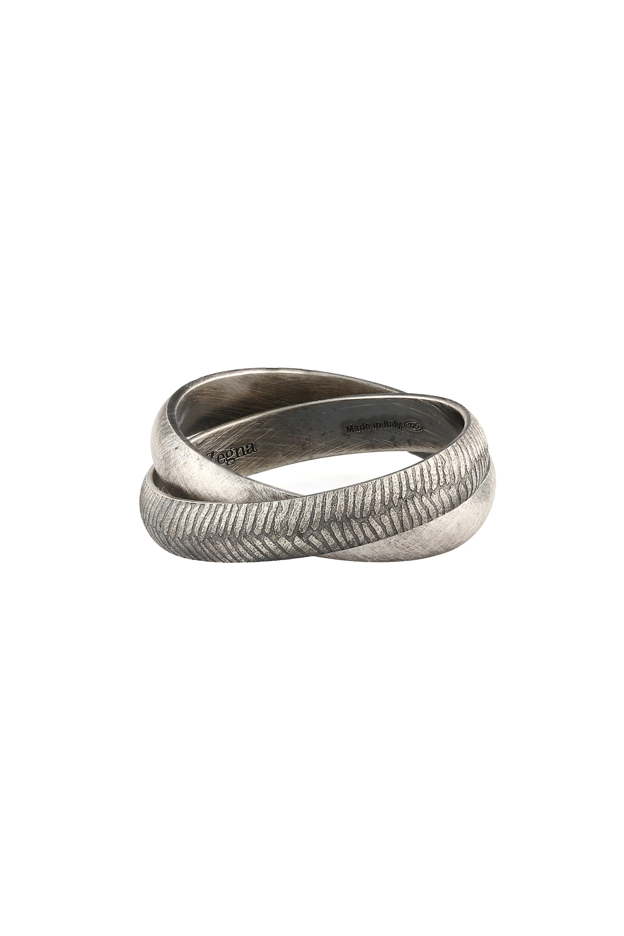 Antique Carved Herringbone Ring (4664707285107)