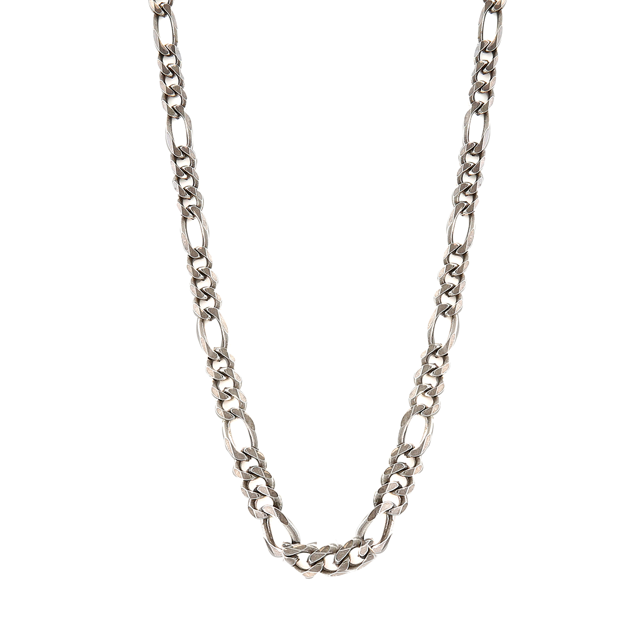 Antique Plated Figaro Chain Necklace (4664712560755)