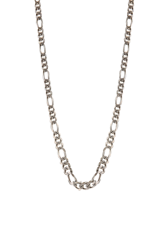 Antique Plated Figaro Chain Necklace (4664712560755)