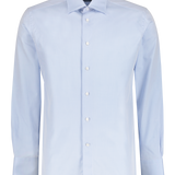 Zegna LS Woven Solid Light Blue Front Mannequin Image (600684068875)