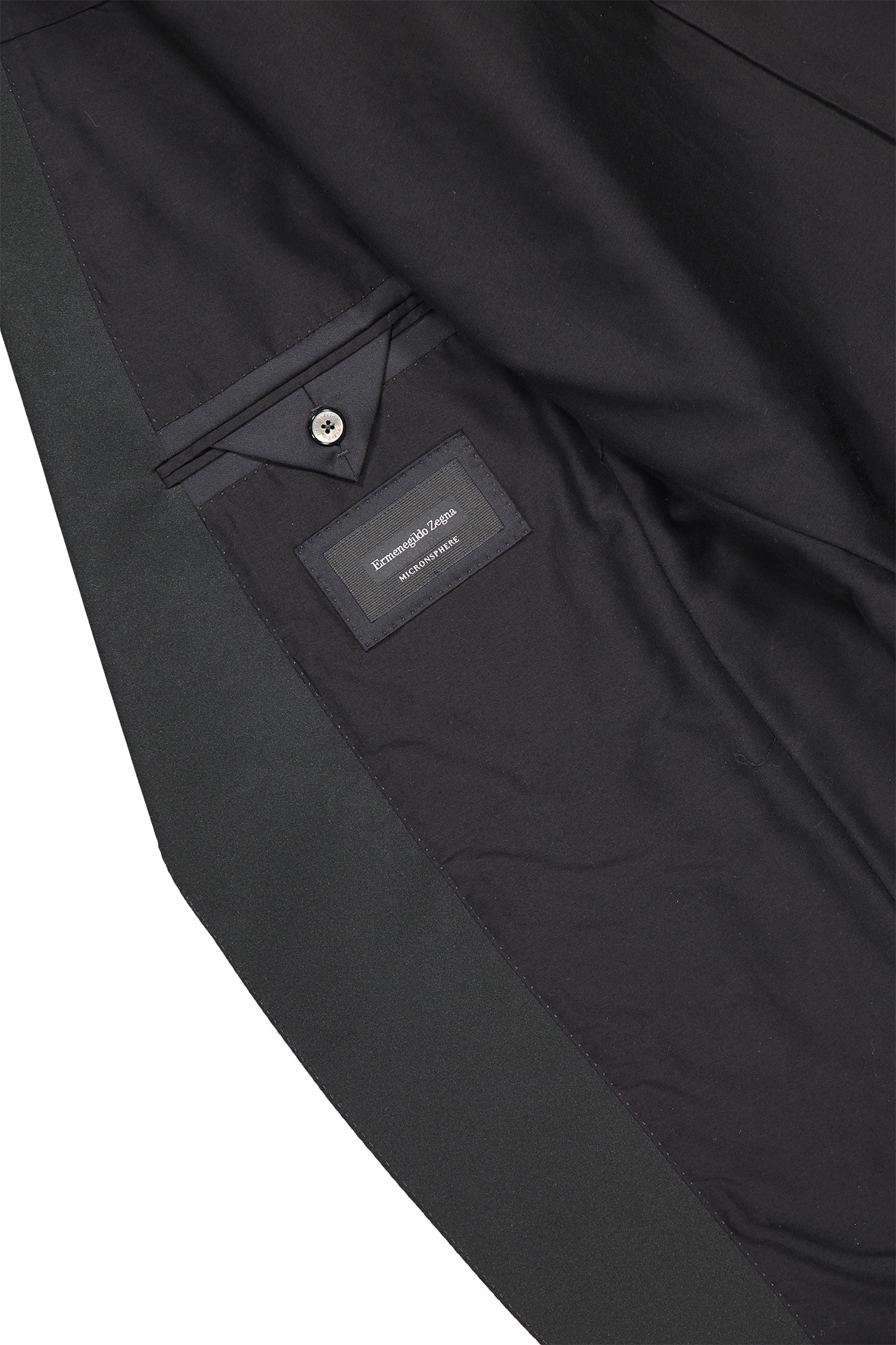Zegna Micronsphere Tuxedo Black Inside Detail Image (4371186450547)
