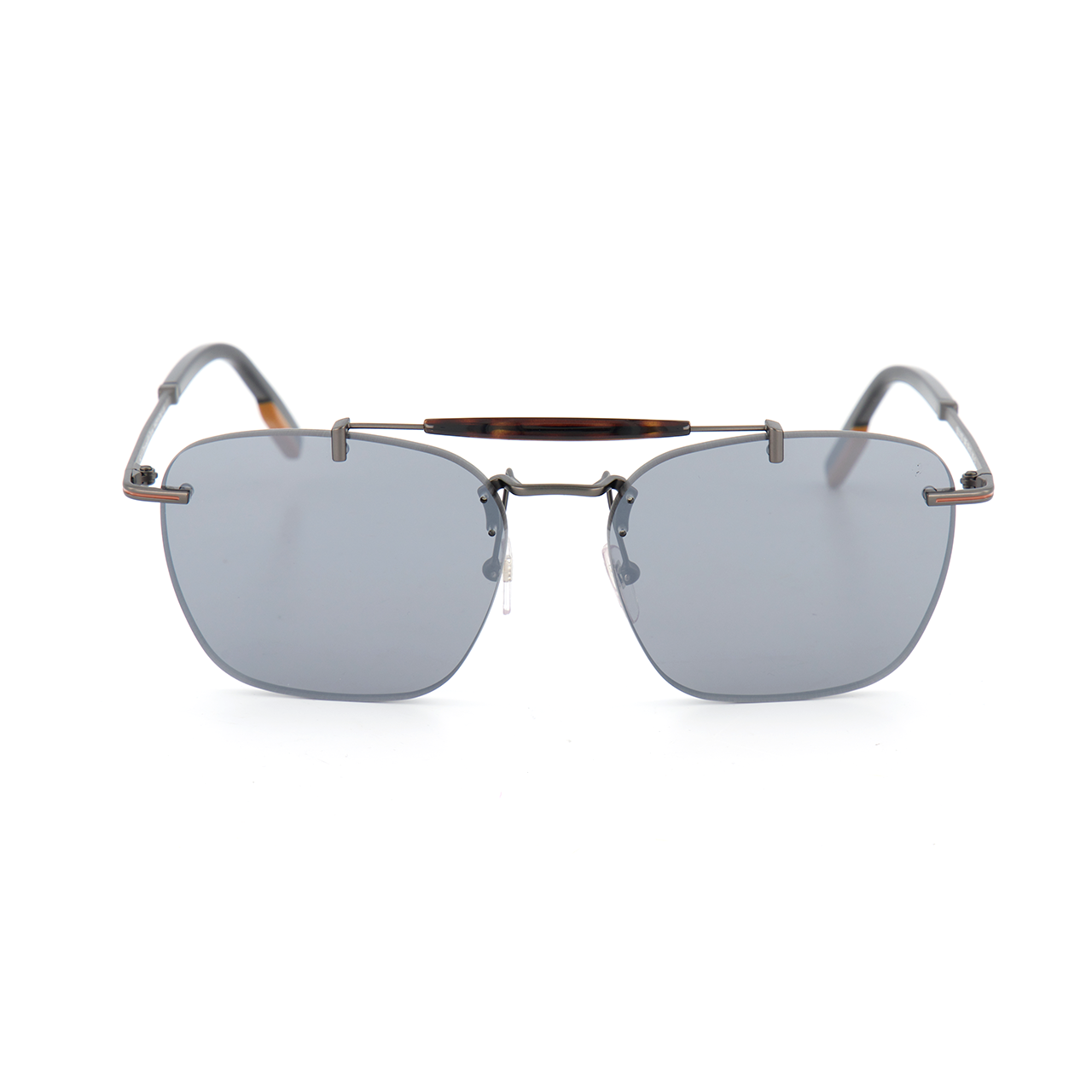 Semi-Shiny Gunmetal Sunglasses (6599931166835)