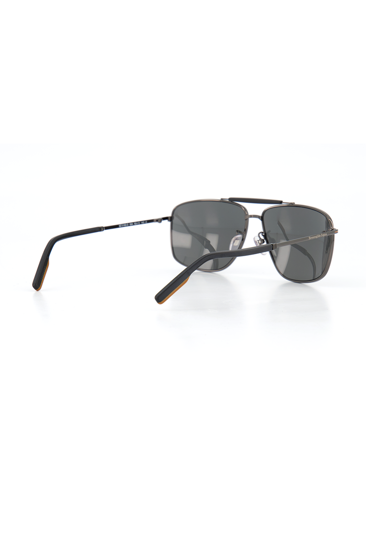 Shiny Gunmetal Matte Sunglasses (6553568804979)