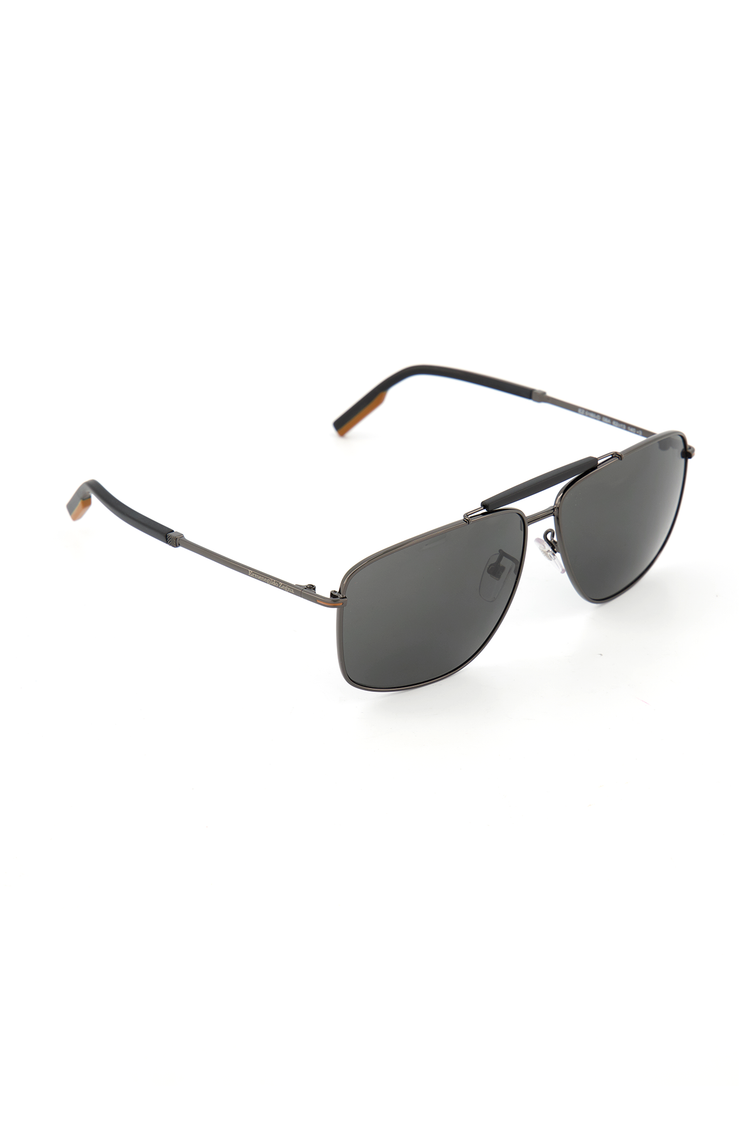 Shiny Gunmetal Matte Sunglasses (6553568804979)