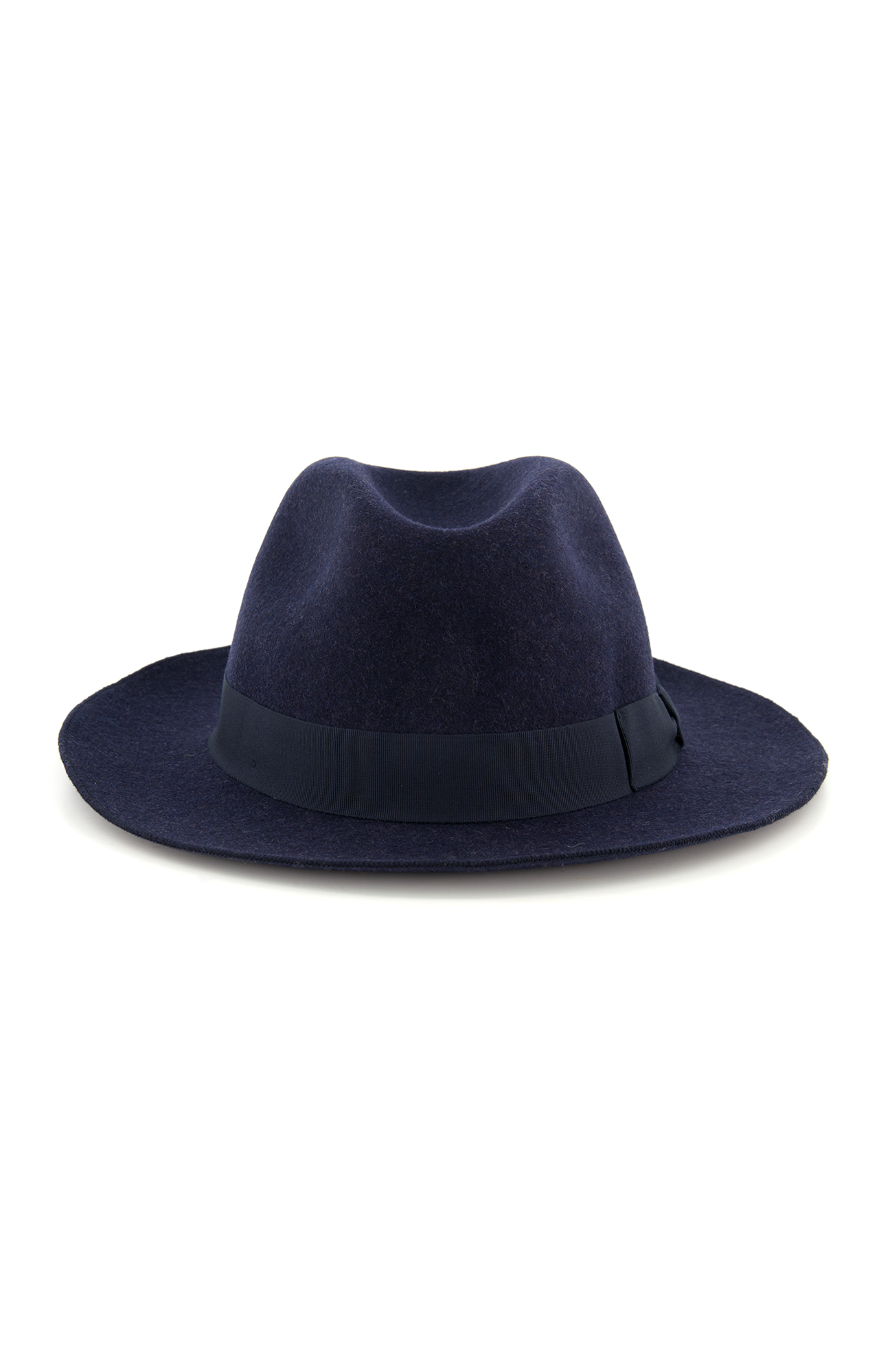 Eton Crushable Wool Hat Navy Front Image (7004989489267)