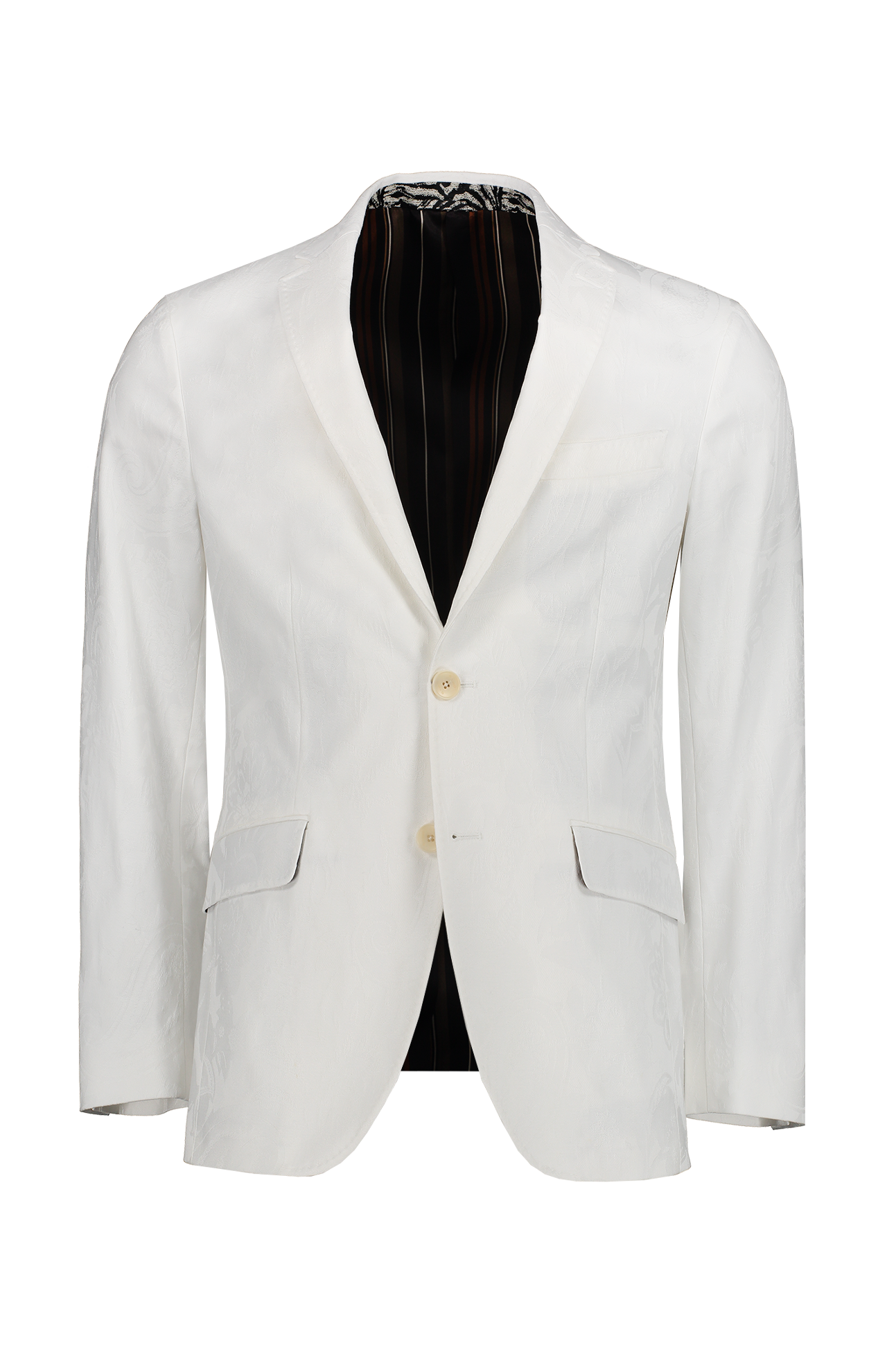 Etro Light Printed Sportcoat Off White Front Mannequin Image (7032370135155)