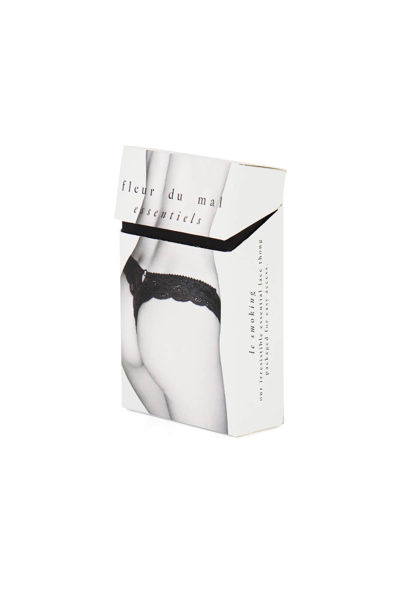 Fleur Du Mal Charlotte Lace Seamless Thong Panty Pack Packaging Image (6555860926579)